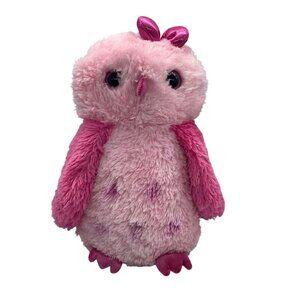 Aurora World Girlz Nation Snow Owl Pink Soft Plush Stuffed Animal 13"